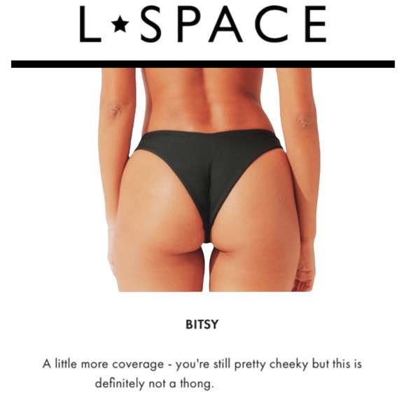 L*Space Luna Gingham Foley Bitsy Bottom - Picture 3 of 10